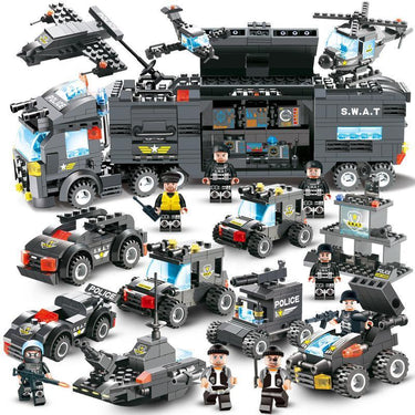 PowerForce | Diversión de construcción para niños aventureros - Bloques Serie Policía SWAT